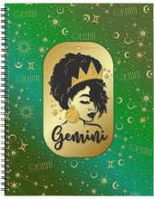Load image into Gallery viewer, "Afro Zodiac" Handmade Subject Notebook
