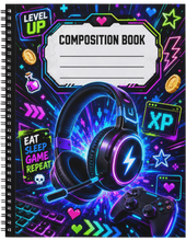 Load image into Gallery viewer, "Level Up" Handmade Subject Notebook
