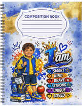 Load image into Gallery viewer, "I Am ~ Boys" Handmade Subject Notebook
