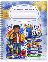 Load image into Gallery viewer, "I Am ~ Boys" Handmade Subject Notebook
