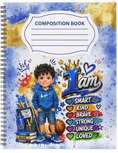 Load image into Gallery viewer, "I Am ~ Boys" Handmade Subject Notebook
