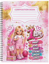 Load image into Gallery viewer, "I Am ~ Girls" Handmade Subject Notebook
