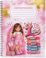 Load image into Gallery viewer, "I Am ~ Girls" Handmade Subject Notebook
