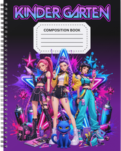 Load image into Gallery viewer, "Grade School K-Pop" Handmade Subject Notebook
