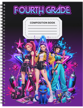Load image into Gallery viewer, "Grade School K-Pop" Handmade Subject Notebook
