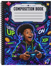 Load image into Gallery viewer, "Level Up" Handmade Subject Notebook
