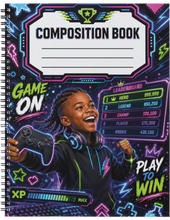 Load image into Gallery viewer, "Level Up" Handmade Subject Notebook
