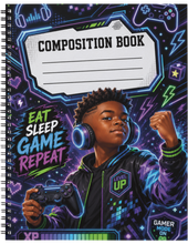 Load image into Gallery viewer, "Level Up" Handmade Subject Notebook
