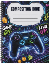 Load image into Gallery viewer, "Level Up" Handmade Subject Notebook
