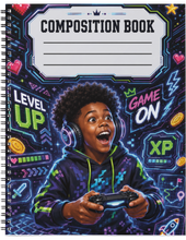 Load image into Gallery viewer, "Level Up" Handmade Subject Notebook
