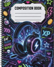 Load image into Gallery viewer, "Level Up" Handmade Subject Notebook
