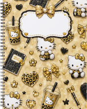 Load image into Gallery viewer, "Chic Kitty" Handmade Subject Notebook
