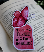Load image into Gallery viewer, &quot;Pink Butterfly Expressions&quot; Decorative Bookmark
