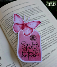 Load image into Gallery viewer, &quot;Pink Butterfly Expressions&quot; Decorative Bookmark
