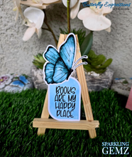 Load image into Gallery viewer, &quot;Blue Butterfly Expressions&quot; Decorative Bookmark
