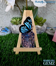 Load image into Gallery viewer, &quot;Blue Butterfly Expressions&quot; Decorative Bookmark
