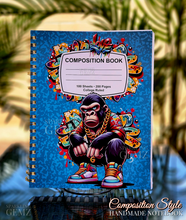 Load image into Gallery viewer, &quot;Composition Style ~ Graffiti Vibes&quot; Handmade Subject Notebook
