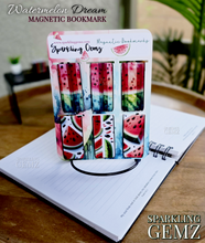 Load image into Gallery viewer, &quot;Watermelon Dream&quot; Magnetic Bookmark Set
