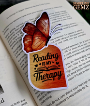 Load image into Gallery viewer, &quot;Orange Butterfly Expressions&quot; Decorative Bookmark
