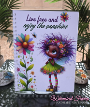 Load image into Gallery viewer, &quot;Whimsical Fairy Love&quot; Handmade Subject Notebook
