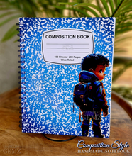 Load image into Gallery viewer, &quot;Composition Style ~ Boys&quot; Handmade Subject Notebook
