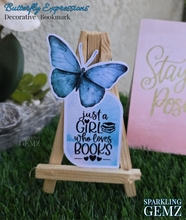 Load image into Gallery viewer, &quot;Blue Butterfly Expressions&quot; Decorative Bookmark
