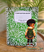 Load image into Gallery viewer, &quot;Composition Style ~ Boys&quot; Handmade Subject Notebook
