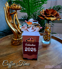 Load image into Gallery viewer, "Coffee Time" Handmade Desk Calendar
