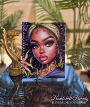 Load image into Gallery viewer, &quot;Bombshell Beauty&quot; Handmade Subject Notebook
