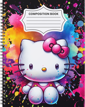 Load image into Gallery viewer, "Hello Kitty" Handmade Subject Notebook
