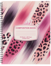 Load image into Gallery viewer, "Pink &amp; Black" Handmade Subject Notebook
