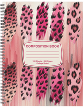 Load image into Gallery viewer, "Pink &amp; Black" Handmade Subject Notebook
