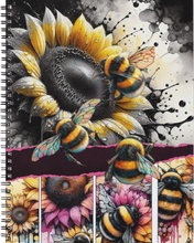 Load image into Gallery viewer, "The Bee Scene" Handmade Subject Notebook
