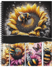 Load image into Gallery viewer, "The Bee Scene" Handmade Subject Notebook
