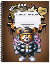 Load image into Gallery viewer, "Composition Style ~ Graffiti Vibes" Handmade Subject Notebook
