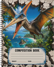 Load image into Gallery viewer, "The Dinosaurs" Handmade Subject Notebook
