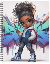 Load image into Gallery viewer, "The Cool Kids ~ Girls" Handmade Subject Notebook
