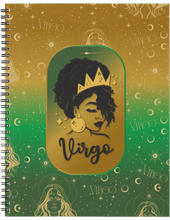 Load image into Gallery viewer, "Afro Zodiac" Handmade Subject Notebook
