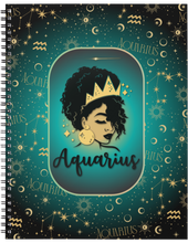 Load image into Gallery viewer, "Afro Zodiac" Handmade Subject Notebook
