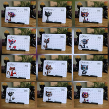 Load image into Gallery viewer, "Sipping Kitties" Handmade Desk Calendar
