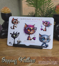 Load image into Gallery viewer, "Sipping Kitties" Handmade Desk Calendar
