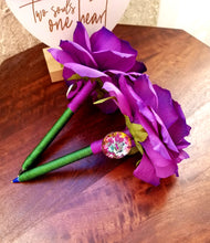 Load image into Gallery viewer, &quot;The Mardi Gras&quot; Faux Flower Pen
