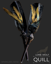 Load image into Gallery viewer, &quot;Lone Wolf&quot; Faux Feather Pen
