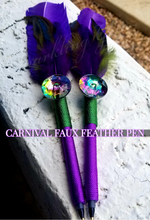 Load image into Gallery viewer, &quot;Carnival&quot; Faux Feather Pen
