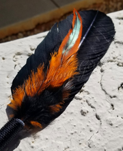 Load image into Gallery viewer, Perfect Hints &quot;Orange&quot; Faux Feather Pen

