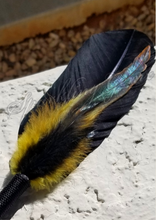 Load image into Gallery viewer, Perfect Hints &quot;Yellow&quot; Faux Feather Pen
