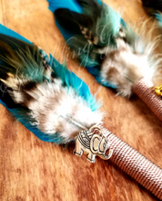 Load image into Gallery viewer, &quot;Native Elephant&quot; Faux Feather Pen
