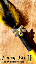 Load image into Gallery viewer, &quot;Honey Bee II&quot; Faux Feather Pen

