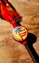 Load image into Gallery viewer, &quot;Pride of Africa&quot; Palm Sunset Faux Feather Pen
