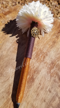 Load image into Gallery viewer, &quot;Champagne &amp; Chocolate&quot; Pompom Flower Pen
